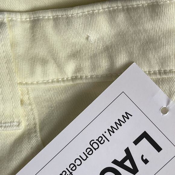 L’AGENCE Pale Yellow High Rise Skinny Jeans Size 25 NWT - Picture 4 of 6